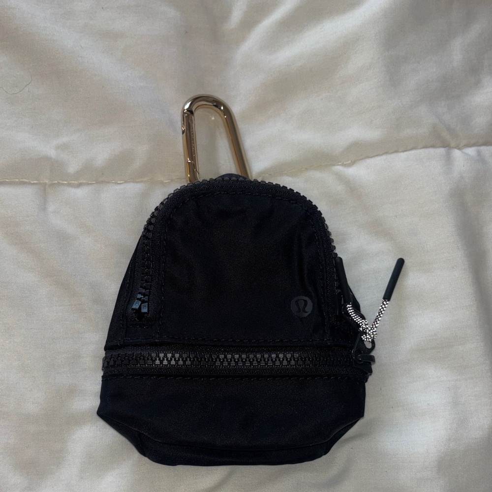 lululemon athletica Black Mini Backpack Keychain (everywhere backpack nano)